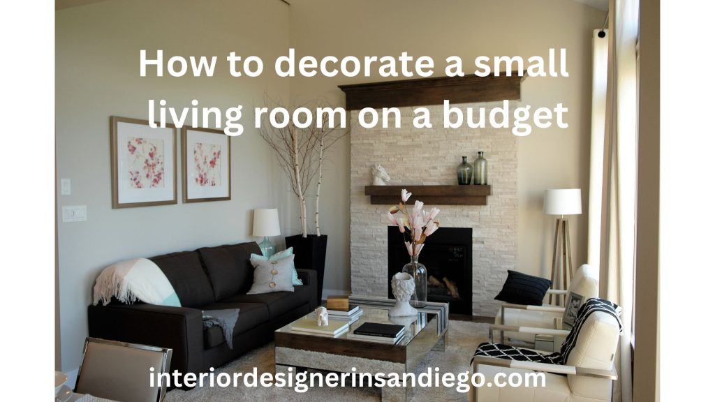 How to decorate a small living room on a budget